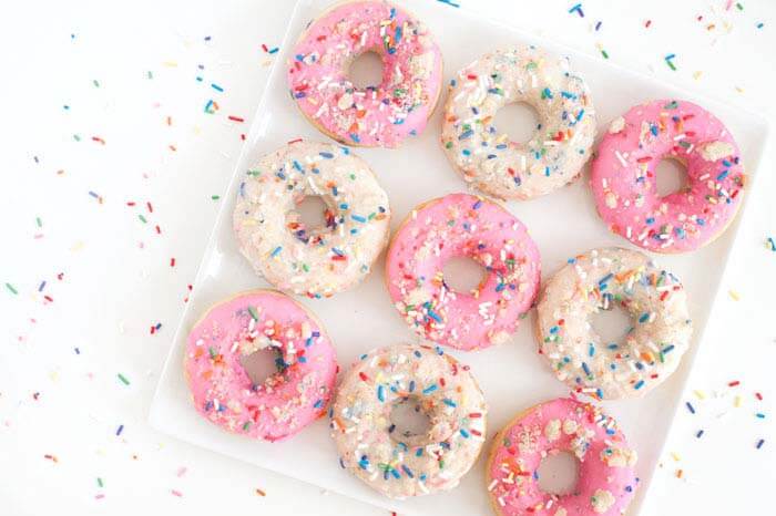 Birthday Cake Doughnuts | Sprinkles For Breakfast