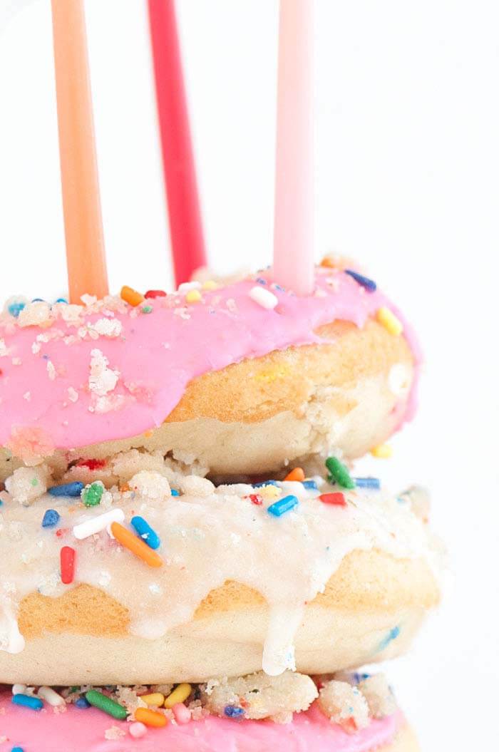 Birthday Cake Doughnuts | Sprinkles For Breakfast