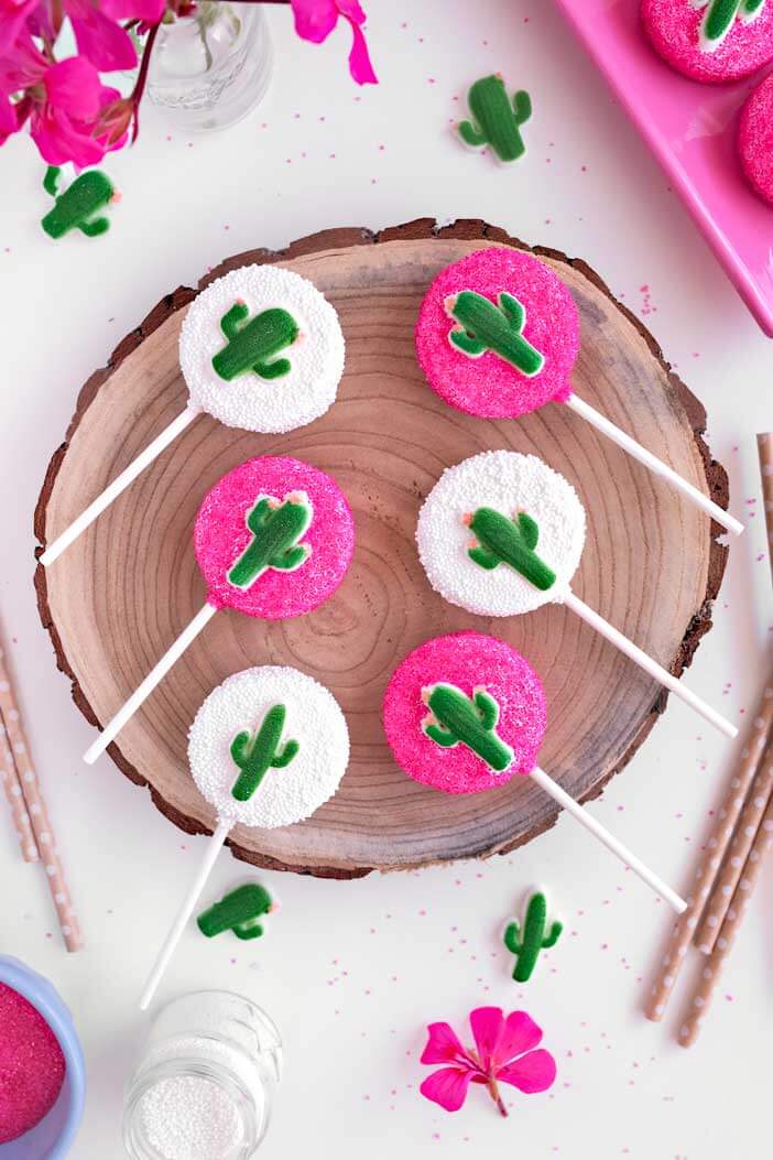 Cactus Oreo Pops | Sprinkles For Breakfast