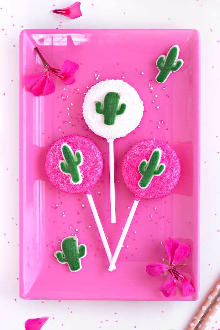 Cactus Oreo Pops | Sprinkles For Breakfast