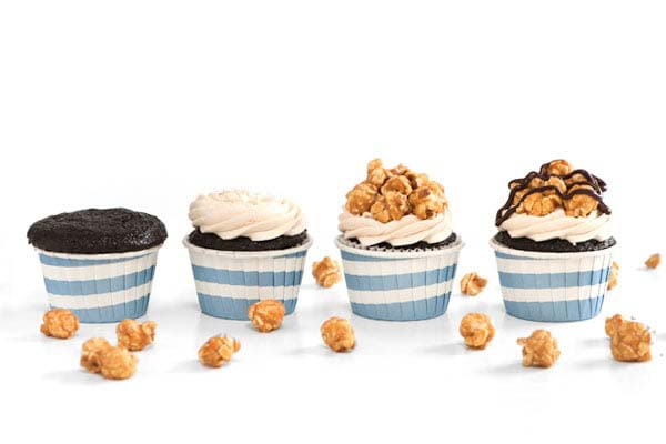Quick and Easy Homemade Carmel Corn Cupcakes