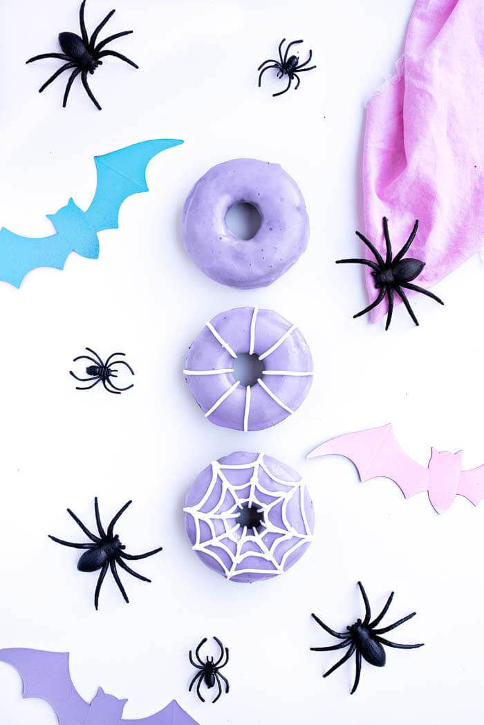 Chocolate Spider Web Doughnuts | Sprinkles For Breakfast