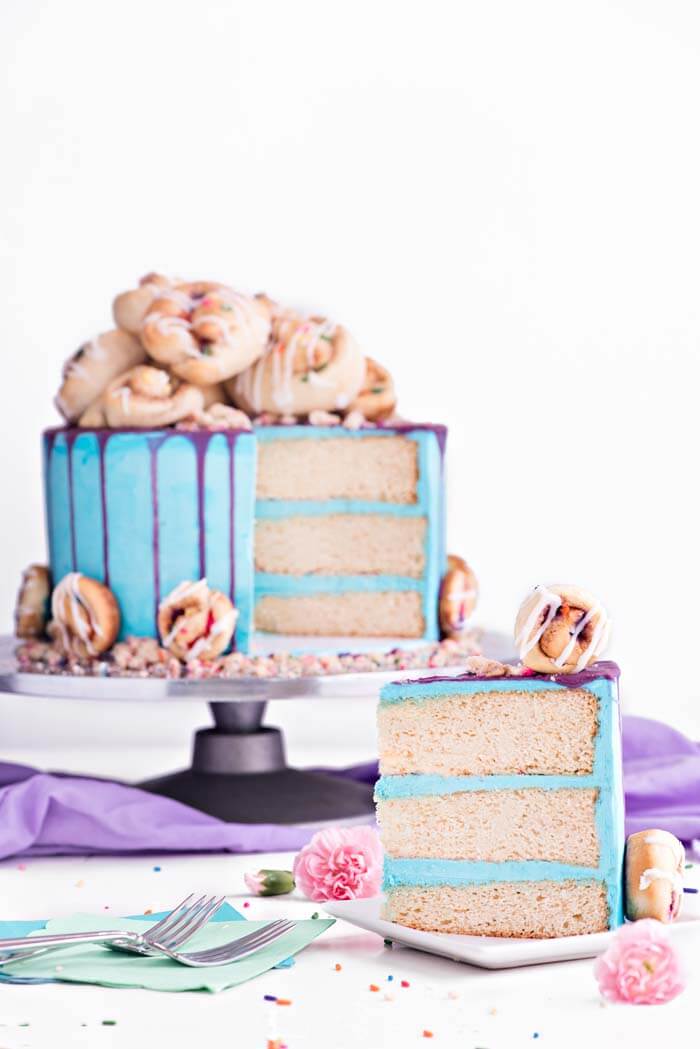 Cinnamon Roll Birthday Cake | Sprinkles For Breakfast