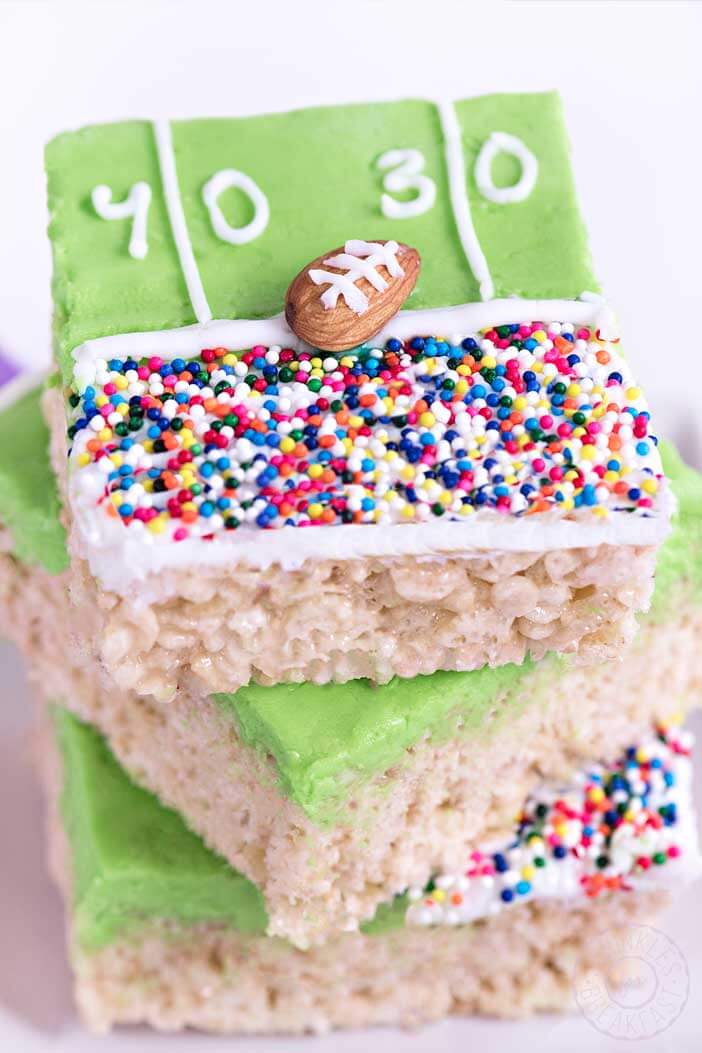 Game Day Rice Krispy Treats | Sprinkles For Breakfast