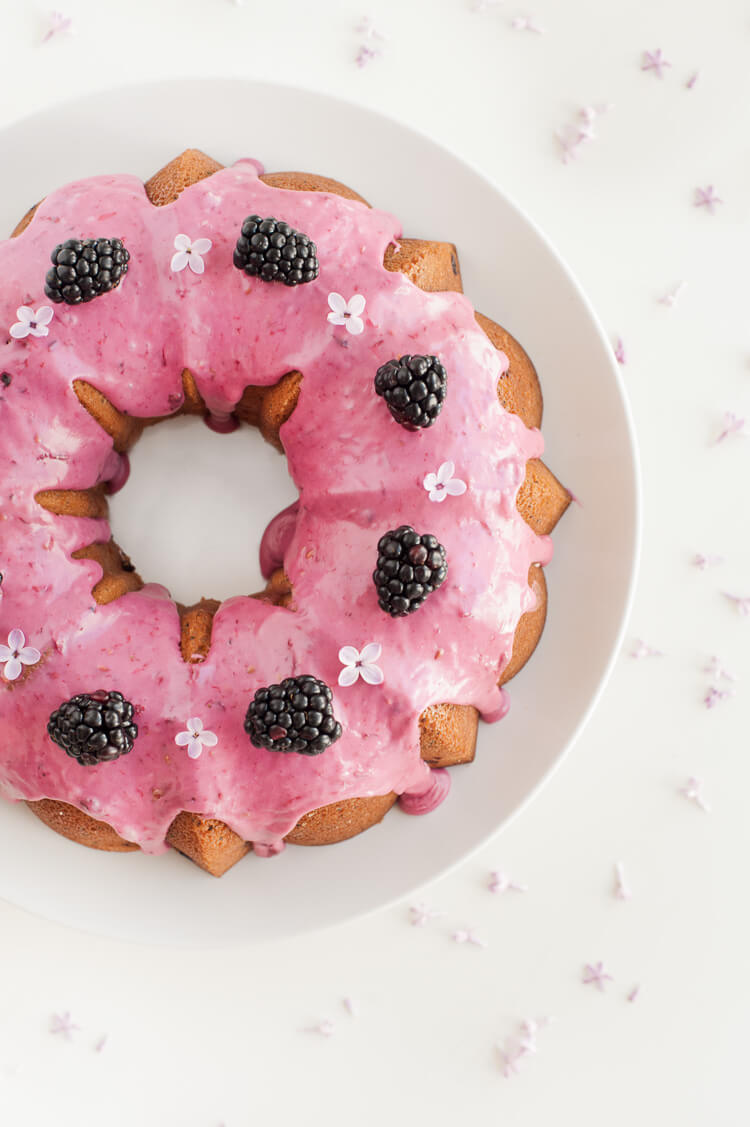 Blackberry Poppyseed Bundt Cake