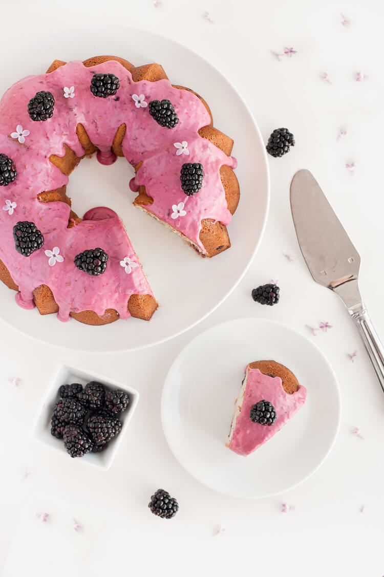 Blackberry Poppyseed Bundt Cake