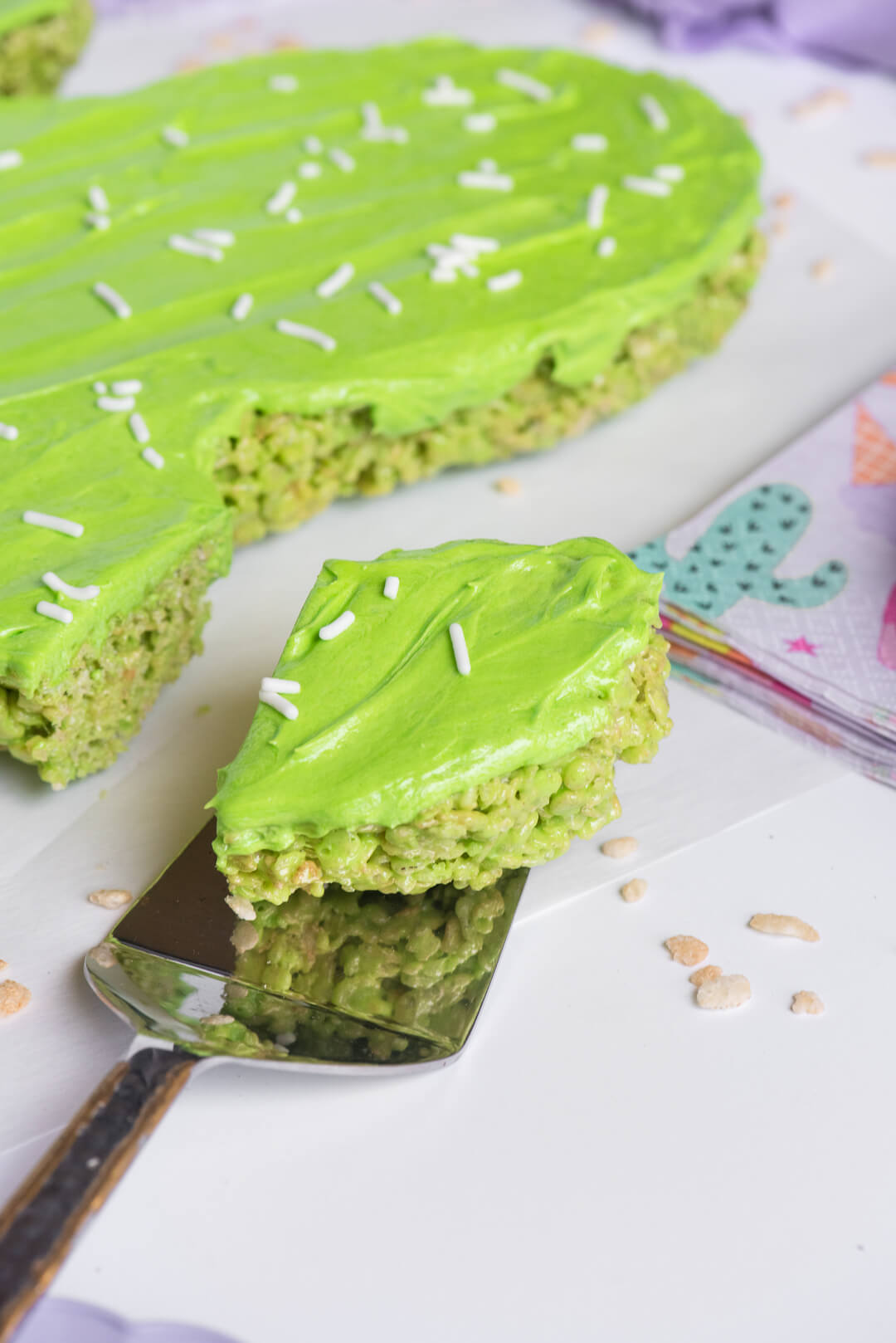 Slice of Rice Kirspy Treat Cake