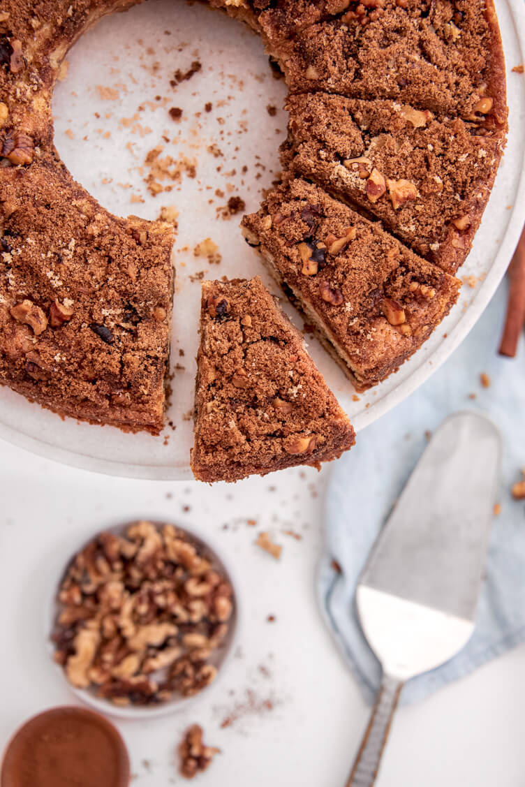 Slice of Coffee Cake for Breakfast