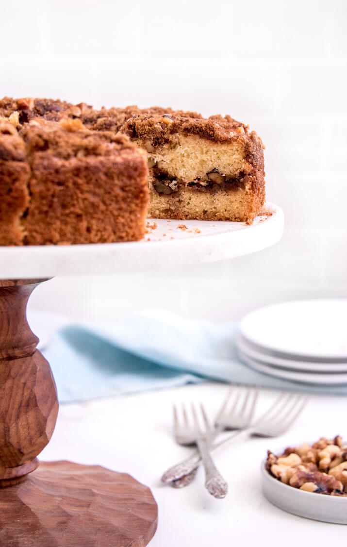 Coffee Cake Being Served At Brunch