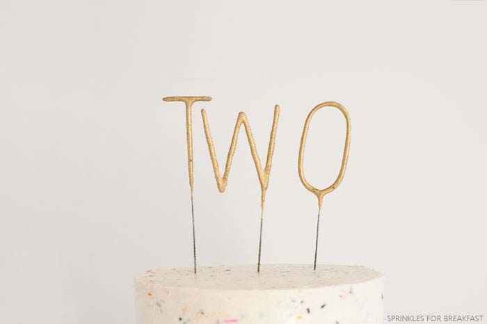 Finished Birthday Cake with Frosting