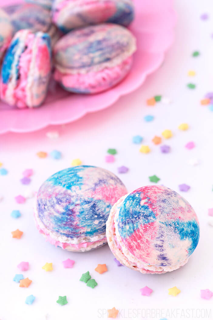 Unicorn Macarons | Sprinkles For Breakfast