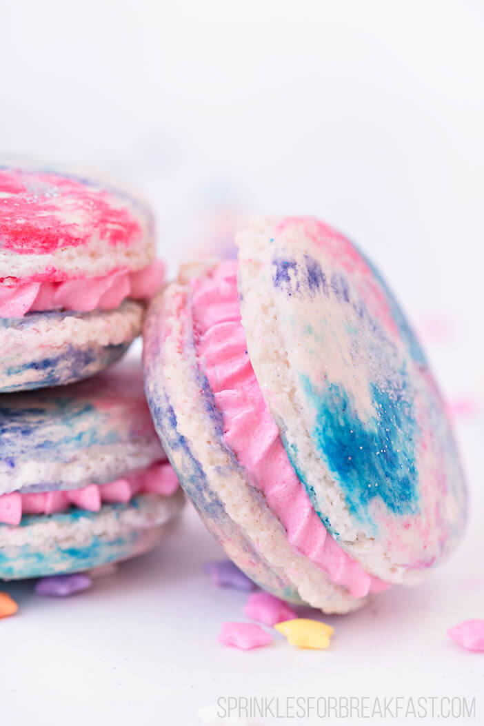 Unicorn Macarons | Sprinkles For Breakfast